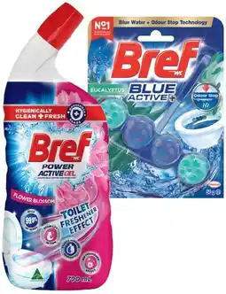 IGA Bref Rim Block Toilet Cleaner 42‑50g or Gel 600‑700mL Selected Varieties offer