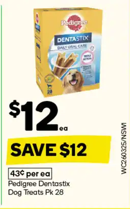 Woolworths Pedigree Dentastix Dog Treats offer