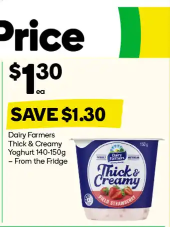 Woolworths Dairy Farmers Thick & Creamy Yoghurt offer