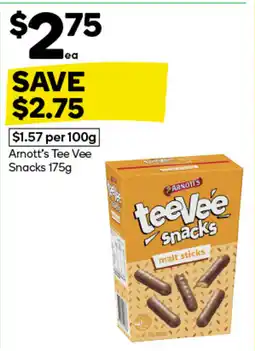 Woolworths Arnott's Tee Vee Snacks offer