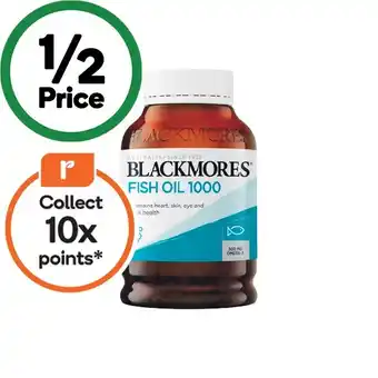 Woolworths Blackmores Fish Oil 1000mg Capsules Pk 400 offer