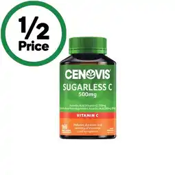 Woolworths Cenovis Sugarless C Chewable 500mg Tablets Pk 160 offer