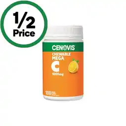 Woolworths Cenovis Chewable Mega C 1000mg Tablets Pk 100 offer