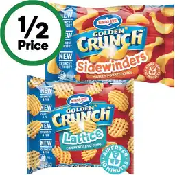 Woolworths Birds Eye Golden Crunch Sidewinders or Lattice Potato Chips 750g – From the Freezer offer