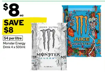 Woolworths Monster Energy Drink offer