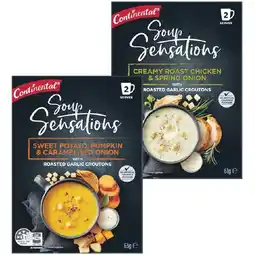 Woolworths Continental Soup Sensations 40-70g Pk 2 offer