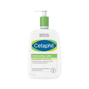 Woolworths Cetaphil Moisturising Lotion Dry to Normal Sensitive Skin 1 Litre offer