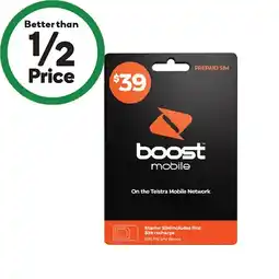 Woolworths Boost $39 SIM Kit^ offer