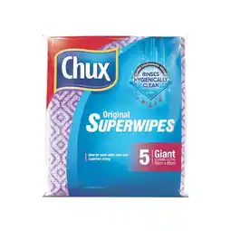 Woolworths Chux Superwipes Extra Large Pk 5 offer