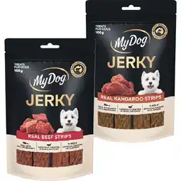 Woolworths My Dog Jerky Dog Treats 100g offer