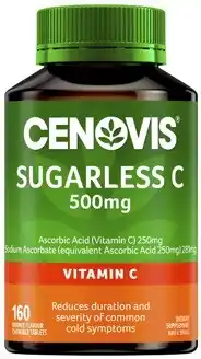 Coles Cenovis Sugarless C 500mg Tablets 160 Pack offer