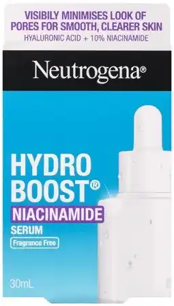 Coles Neutrogena Hydro Boost Niacinamide Serum 30mL offer