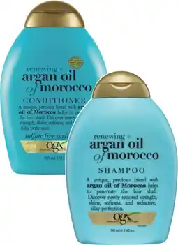 Coles Ogx Argan Oil of Morocco Shampoo or Conditioner 385mL offer