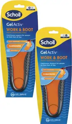 Coles Scholl Gel Activ Work & Boot Cushioning Insoles 1 Pair offer