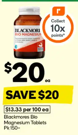 Woolworths Blackmores Bio Magnesium Tablets offer