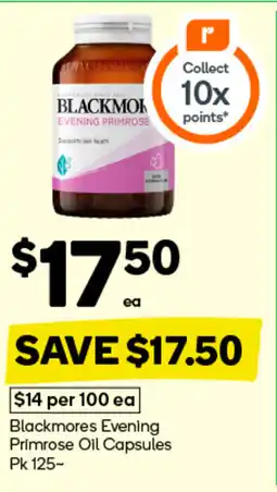 Woolworths Blackmores Evening Primrose Oil Capsules offer