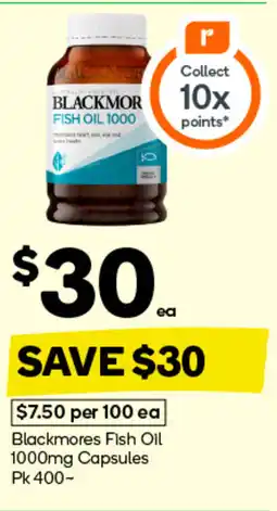 Woolworths Blackmores Fish Oil offer