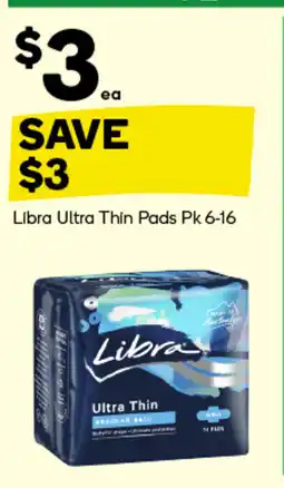 Woolworths Libra Ultra Thin Pads offer