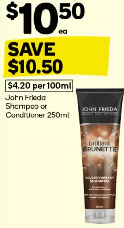 Woolworths John Frieda Shampoo or Conditioner offer