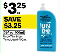 Woolworths Undo This Mess Toilet Liquid offer