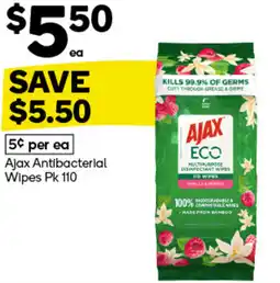 Woolworths Ajax Antibacterial Wipes offer