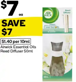 Woolworths Airwick Essential Oils Reed Diffuser offer