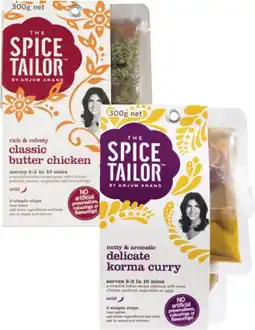 Coles The Spice Tailor Asian or Indian Meal Kit 225g-500g offer