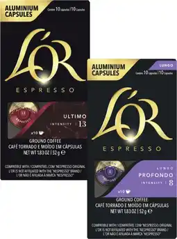 Coles L'or Nespresso Compatible Coffee Capsules 10 Pack offer