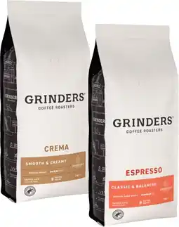 Coles Grinders Coffee Beans 1kg offer