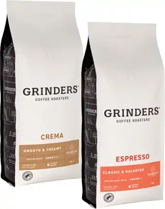 Coles Grinders Coffee Beans 1kg offer