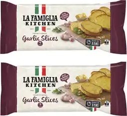 Coles La Famiglia Garlic Bread Slices 270g offer