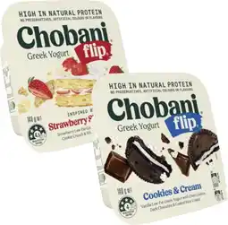 Coles Chobani Flip Yogurt 140g offer