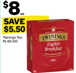 Woolworths Twinings Tea offer