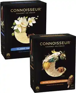 Coles Connoisseur Ice Cream 4 Pack-6 Pack 360mL-400mL offer