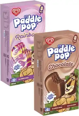 Coles Streets Paddle Pop 8 Pack 544mL offer