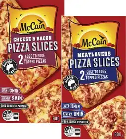 Coles McCain Pizza Slices 2 Pack 600g offer