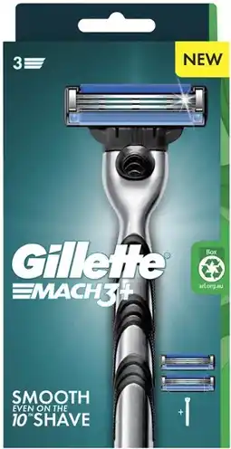 Coles Gillette Mach 3 + Razor Kit 1 Pack offer