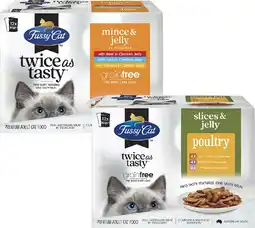 Coles Fussy Cat Cat Food Pouch 12x80g offer