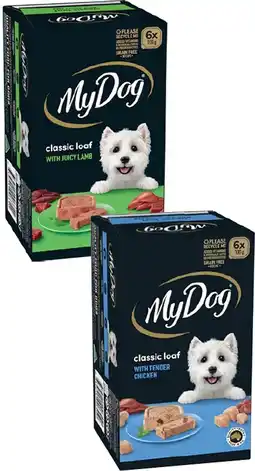 Coles My Dog Dog Food 6x100g offer