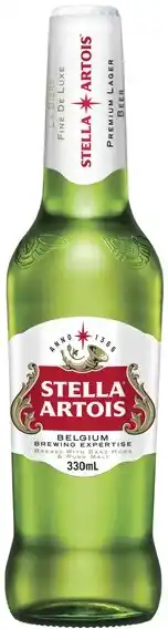 Coles Stella Artois Bottles 24x330mL offer