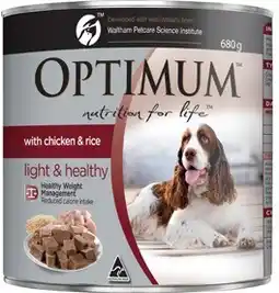 Coles Optimum Dog Food 680g-700g offer