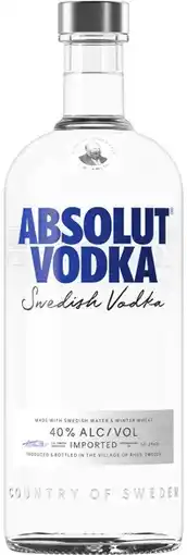 Coles Absolut Vodka 1 Litre offer