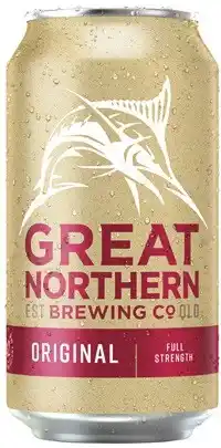 Coles Great Northern Original Lager Block Cans 30x375mL offer