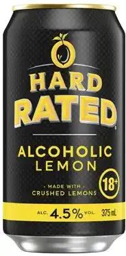 Coles Hard Rated Cans 4x375mL offer