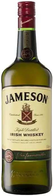 Coles Jameson Irish Whiskey 1 Litre offer