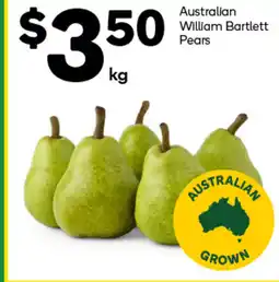 Woolworths Australian William Bartlett Pears offer