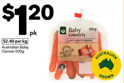 Woolworths Australian Baby Carrots offer