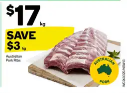 Woolworths Australian Pork Ribs offer