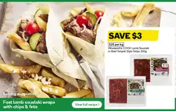 Woolworths COOK Lamb Souvlaki or Beef Teriyaki Style Strips offer