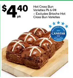 Woolworths Hot Cross Bun Varieties 9 offer